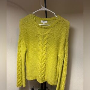 Love Whit By Whitney Porter Lime Citron Oversized Sweater